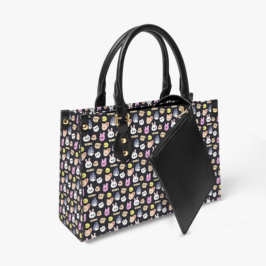 Stray Kids Skzoo Featured Tote Bag with long strap and inner matching black bag - Purse - handbag - clutch - Beyond The Shoppe