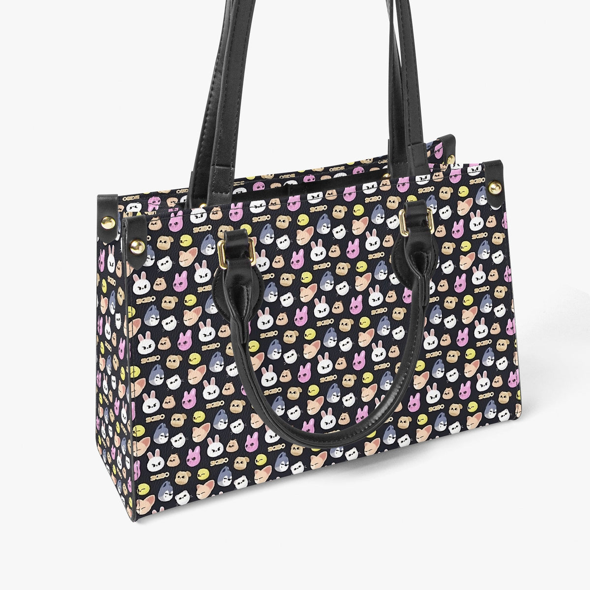 Stray Kids Skzoo Featured Tote Bag with long strap and inner matching black bag - Purse - handbag - clutch - Beyond The Shoppe