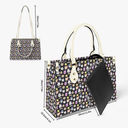 Stray Kids Skzoo Featured Tote Bag with long strap and inner matching black bag - Purse - handbag - clutch - Beyond The Shoppe