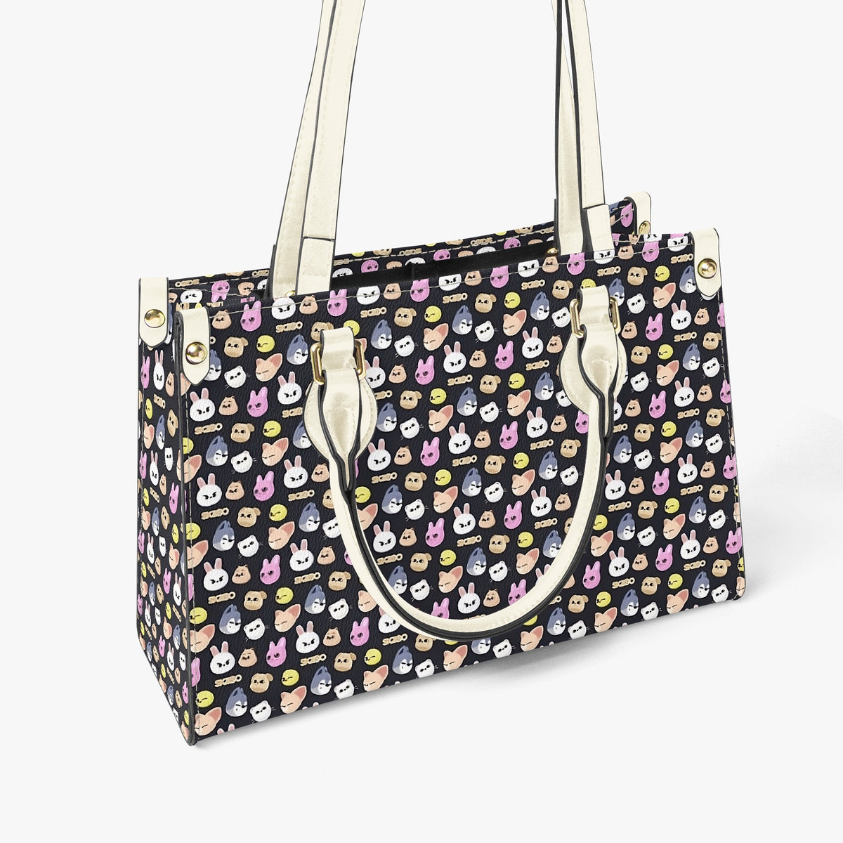 Stray Kids Skzoo Featured Tote Bag with long strap and inner matching black bag - Purse - handbag - clutch - Beyond The Shoppe