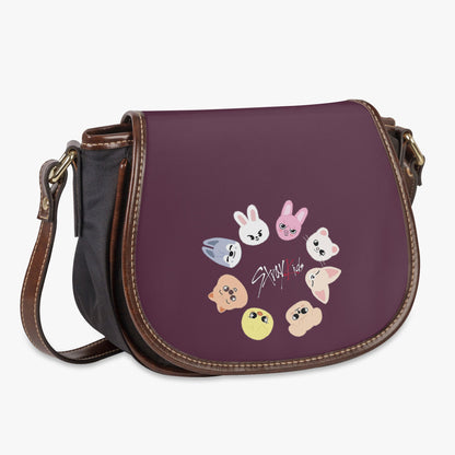 Stray Kids Skzoo Flap Saddle Bag – Perfect Everyday Crossbody Purse - Chic & Cute Bag - Beyond The Shoppe