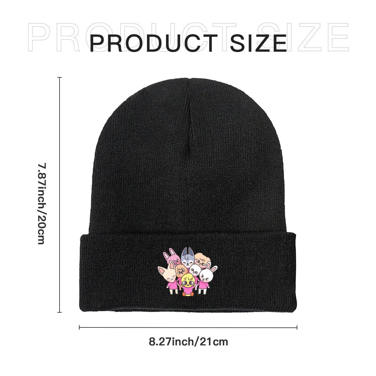 Stray Kids Skzoo Gang Beanie for Adults – Cozy Polyester Knit Hat - Stylish, Comfortable & Trendy Hat - Beyond The Shoppe