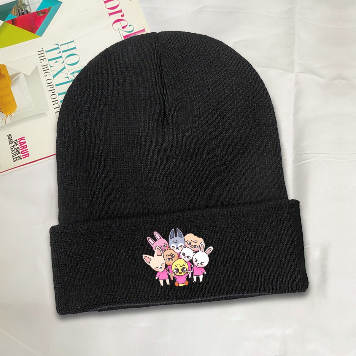 Stray Kids Skzoo Gang Beanie for Adults – Cozy Polyester Knit Hat - Stylish, Comfortable & Trendy Hat - Beyond The Shoppe