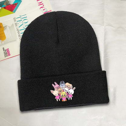 Stray Kids Skzoo Gang Beanie for Adults – Cozy Polyester Knit Hat - Stylish, Comfortable & Trendy Hat - Beyond The Shoppe