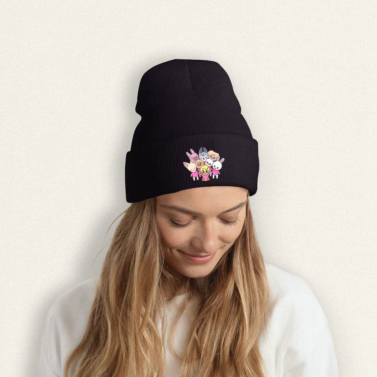 Stray Kids Skzoo Gang Beanie for Adults – Cozy Polyester Knit Hat - Stylish, Comfortable & Trendy Hat - Beyond The Shoppe