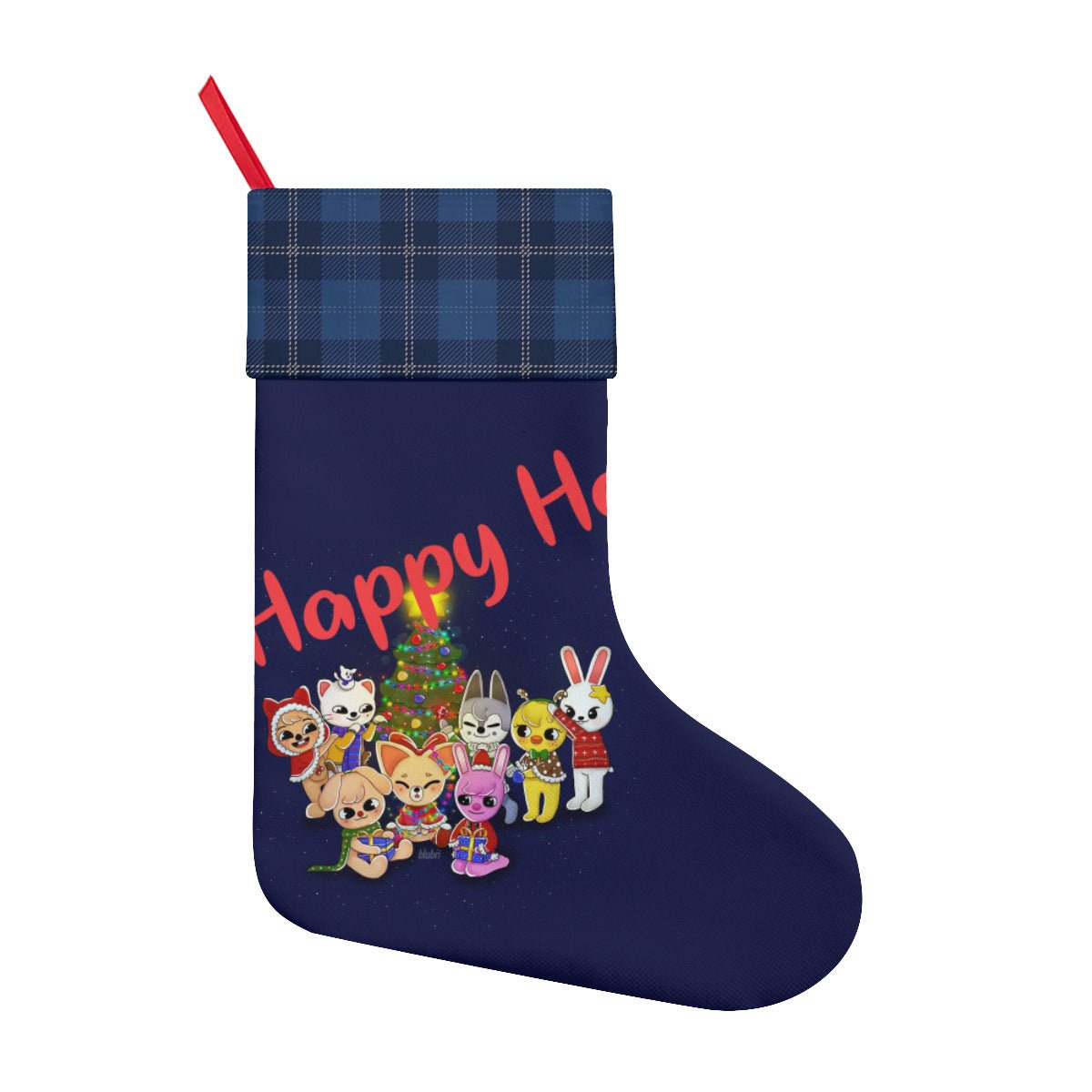 Stray Kids Skzoo - Happy Holidays Classic Holiday 16 - Inch Linen Christmas Stocking – Decor, Soft & Durable - Beyond The Shoppe