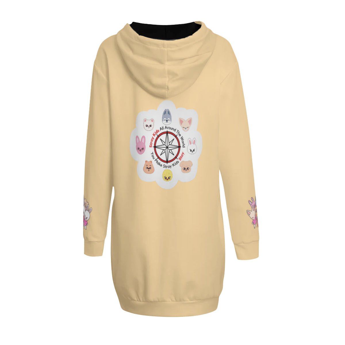 Stray Kids SKZOO I.N Foxy NY Snug Hoodie Oversized Skzoo Wearable Sleep Blanket Hoodie - Straykids Blanket - Fleece Hoodie - Beyond The Shoppe