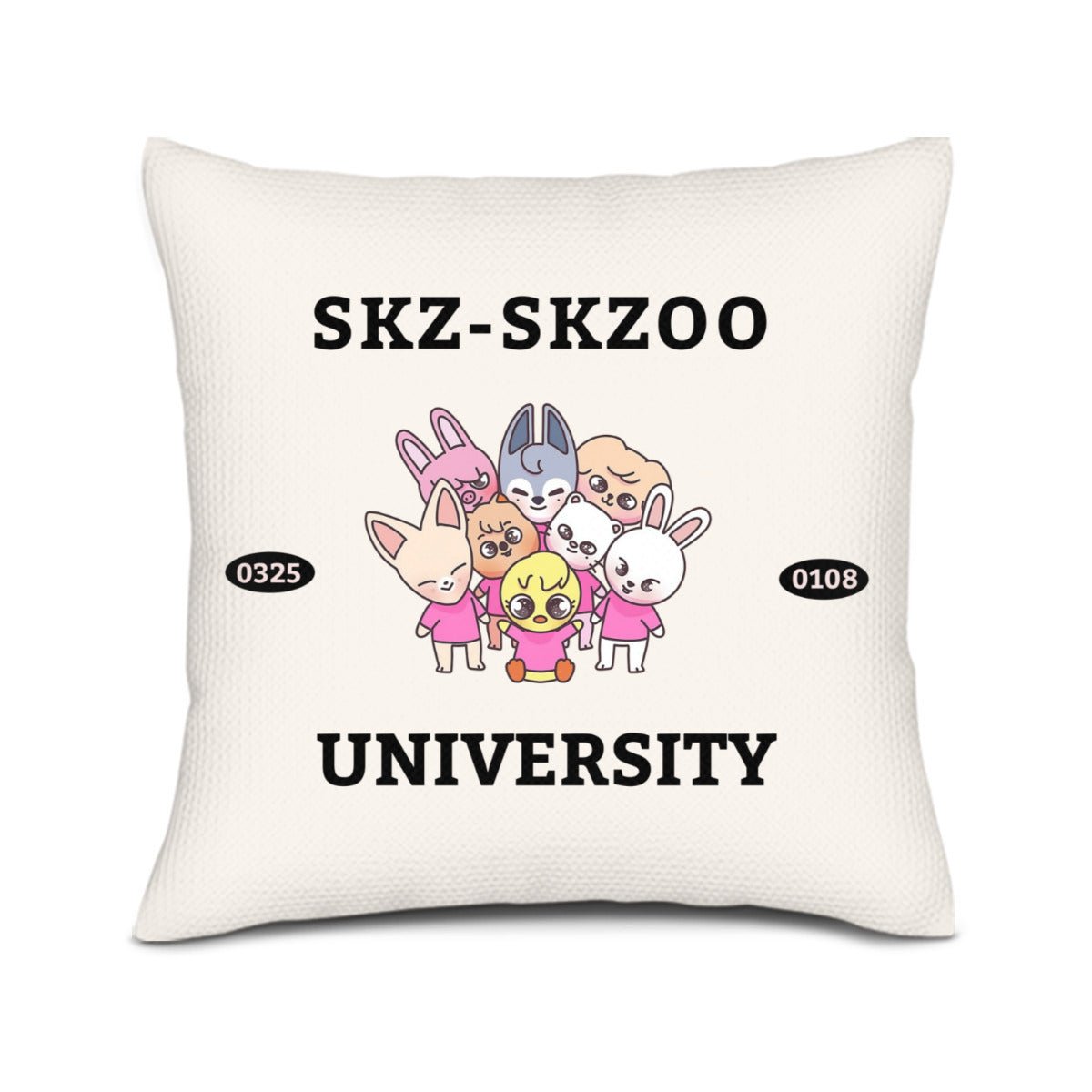 Stray Kids Skzoo Linen Pillowcase - Skzoo University - Sofa pillow - Beyond The Shoppe