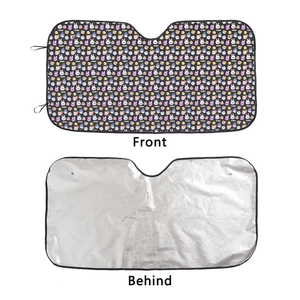Stray Kids SKZOO Pattern Car Windshield Sun Shade - Straykids Car sun visor - Car sun blocker - Windshield heat shield - Auto sunshade - Beyond The Shoppe