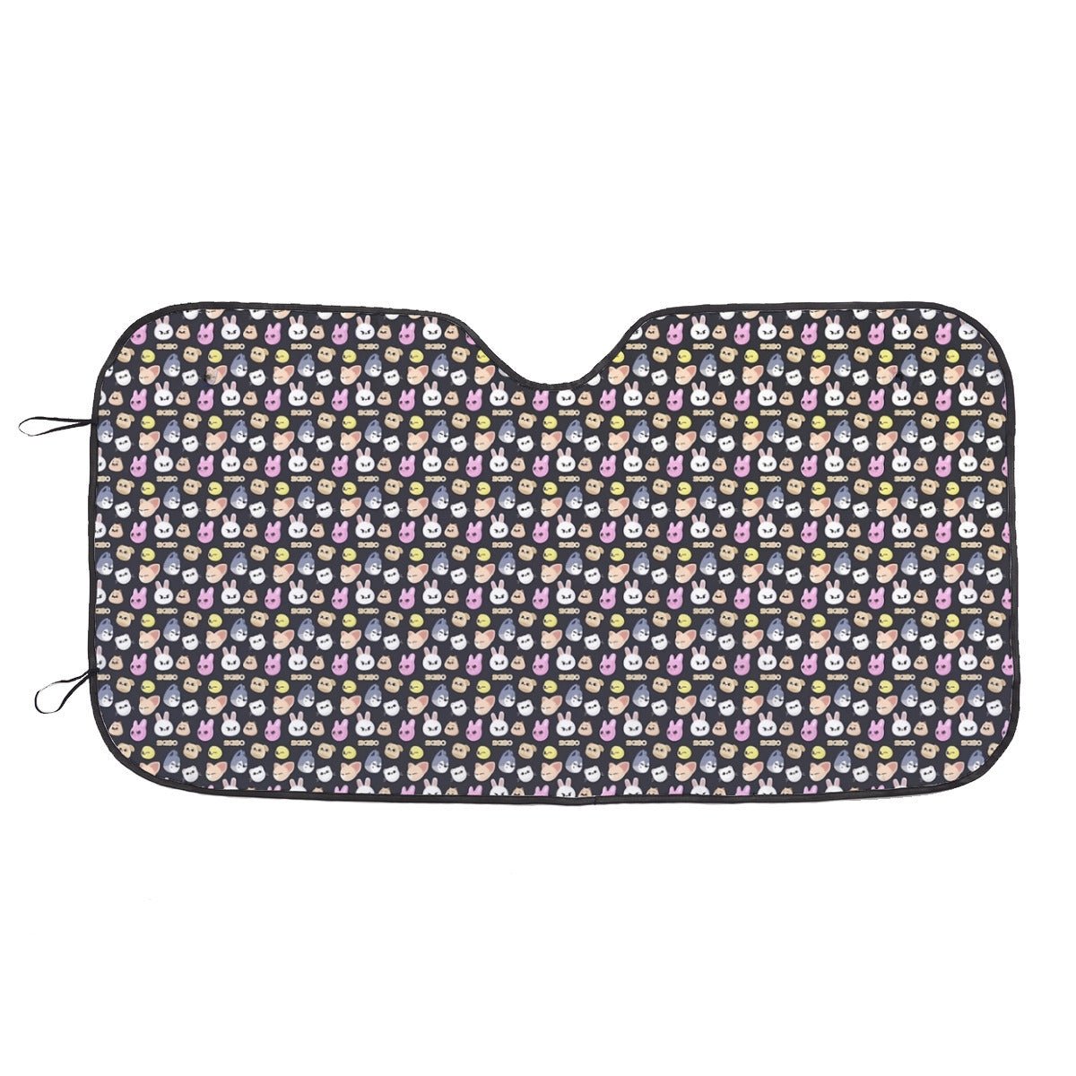 Stray Kids SKZOO Pattern Car Windshield Sun Shade - Straykids Car sun visor - Car sun blocker - Windshield heat shield - Auto sunshade - Beyond The Shoppe