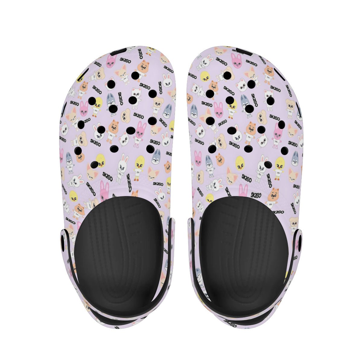Stray Kids Skzoo Pink Pattern Women & Men Sizes - Unisex Crocs - Clogs - Slip On Shoes - Beyond The Shoppe