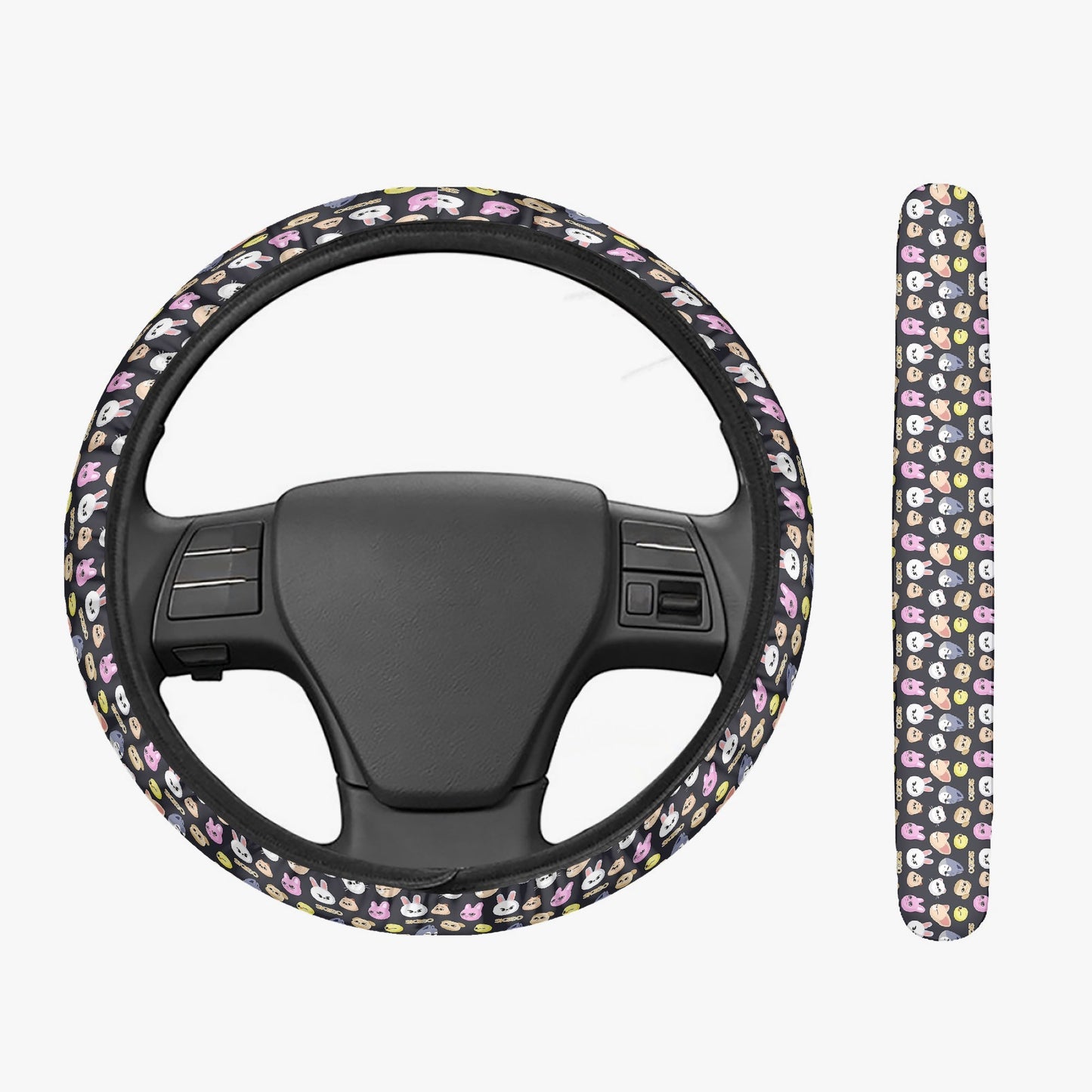 Stray Kids SKZOO Steering Wheel Cover - SKZOO pattern - Great Stray Kids car accessory - gift - car accessories - Beyond The Shoppe