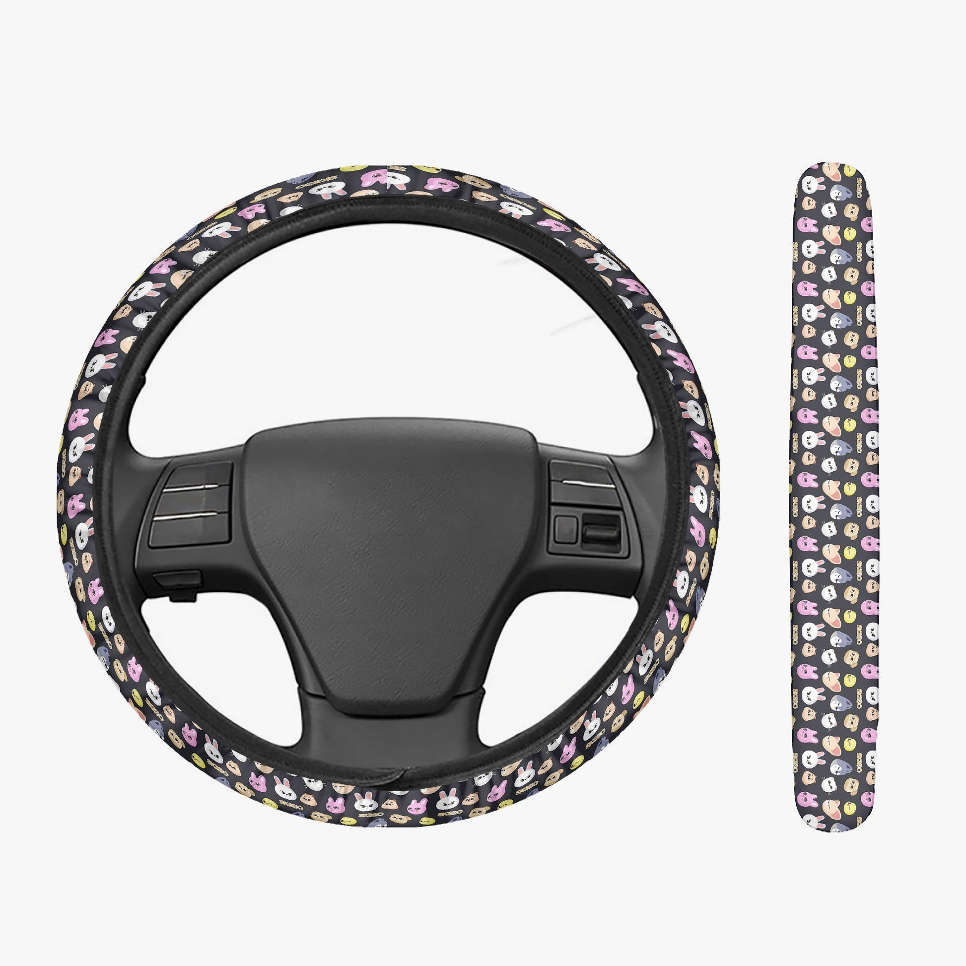 Stray Kids SKZOO Steering Wheel Cover - SKZOO pattern - Great Stray Kids car accessory - gift - car accessories - Beyond The Shoppe