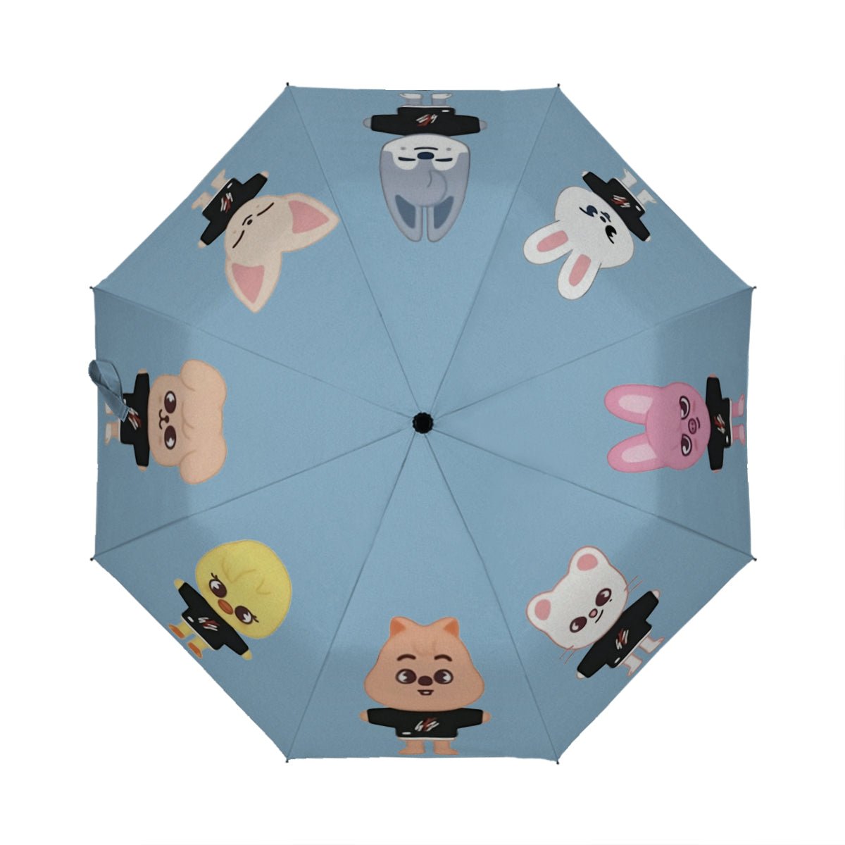 Stray Kids SKZOO Umbrella - Different color options! Automatic opening umbrella - Straykids rainy weather, protection from weather - Beyond The Shoppe