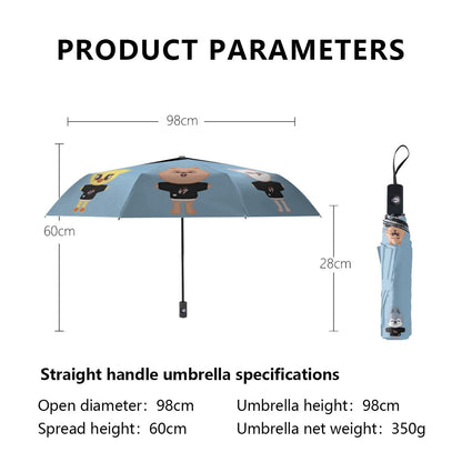 Stray Kids SKZOO Umbrella - Different color options! Automatic opening umbrella - Straykids rainy weather, protection from weather - Beyond The Shoppe