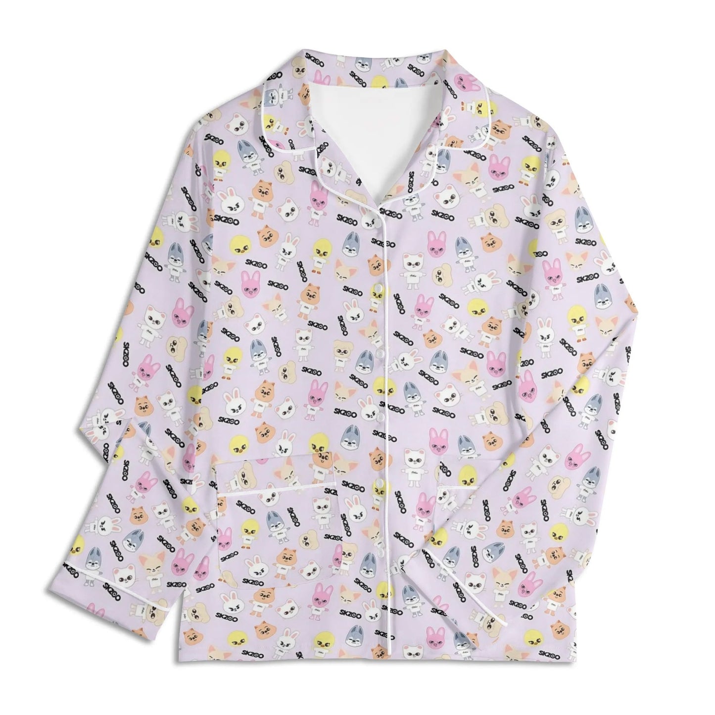 Stray Kids SKZOO Unisex Long Sleeve Adult PJs - Immediate shipping - Size XL - Beyond The Shoppe