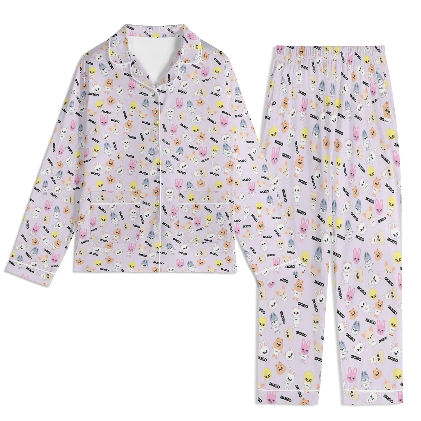 Stray Kids SKZOO Unisex Long Sleeve Adult PJs - Immediate shipping - Size XL - Beyond The Shoppe