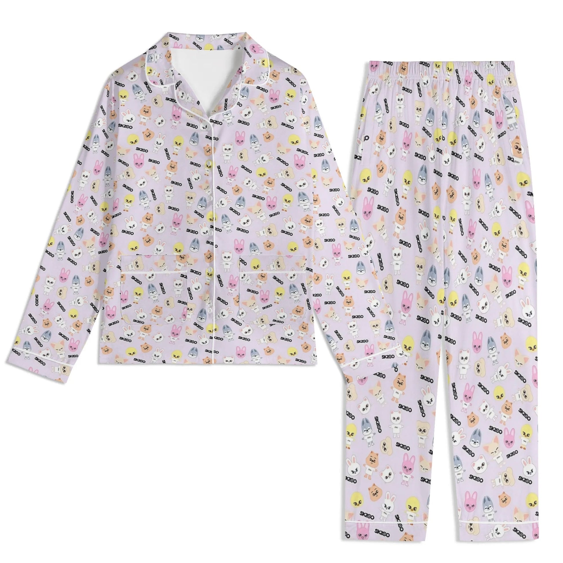 Stray Kids SKZOO Unisex Long Sleeve Adult PJs - Immediate shipping - Size XL - Beyond The Shoppe