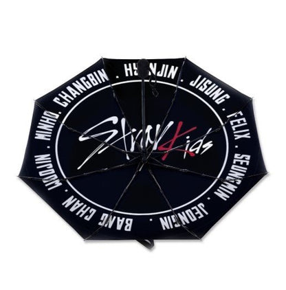 Stray Kids Umbrella Logo with Names - Printed on the Inside - Automatic Opening Umbrella - STAYS - Beyond The Shoppe