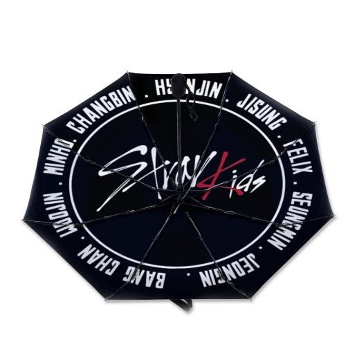Stray Kids Umbrella Logo with Names - Printed on the Inside - Automatic Opening Umbrella - STAYS - Beyond The Shoppe