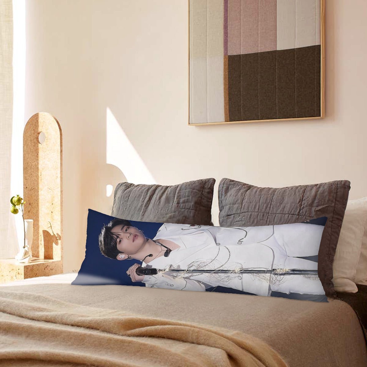 Stray Kids Woojin Full Body Pillow Case - Double Sided Full Body Pillowcases - 3 sizes! - Long Pillow Cover Double - Sided Design (Multiple Sizes - Beyond The Shoppe