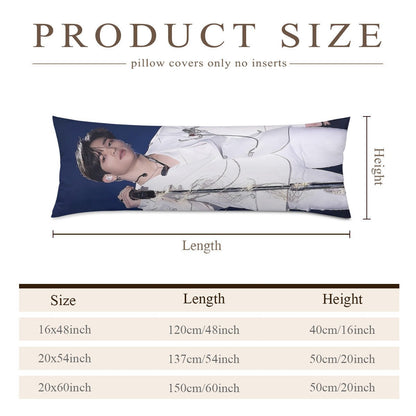 Stray Kids Woojin Full Body Pillow Case - Double Sided Full Body Pillowcases - 3 sizes! - Long Pillow Cover Double - Sided Design (Multiple Sizes - Beyond The Shoppe