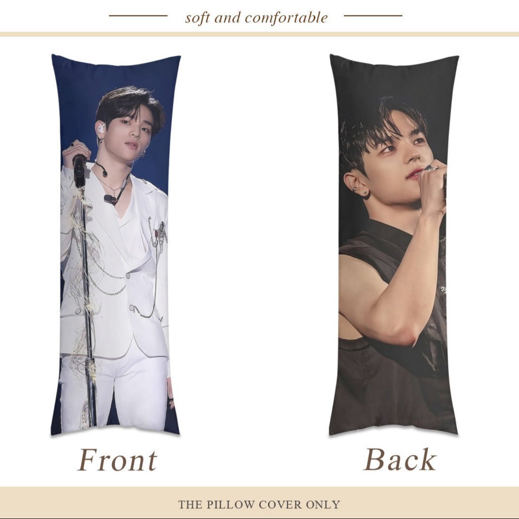 Stray Kids Woojin Full Body Pillow Case - Double Sided Full Body Pillowcases - 3 sizes! - Long Pillow Cover Double - Sided Design (Multiple Sizes - Beyond The Shoppe
