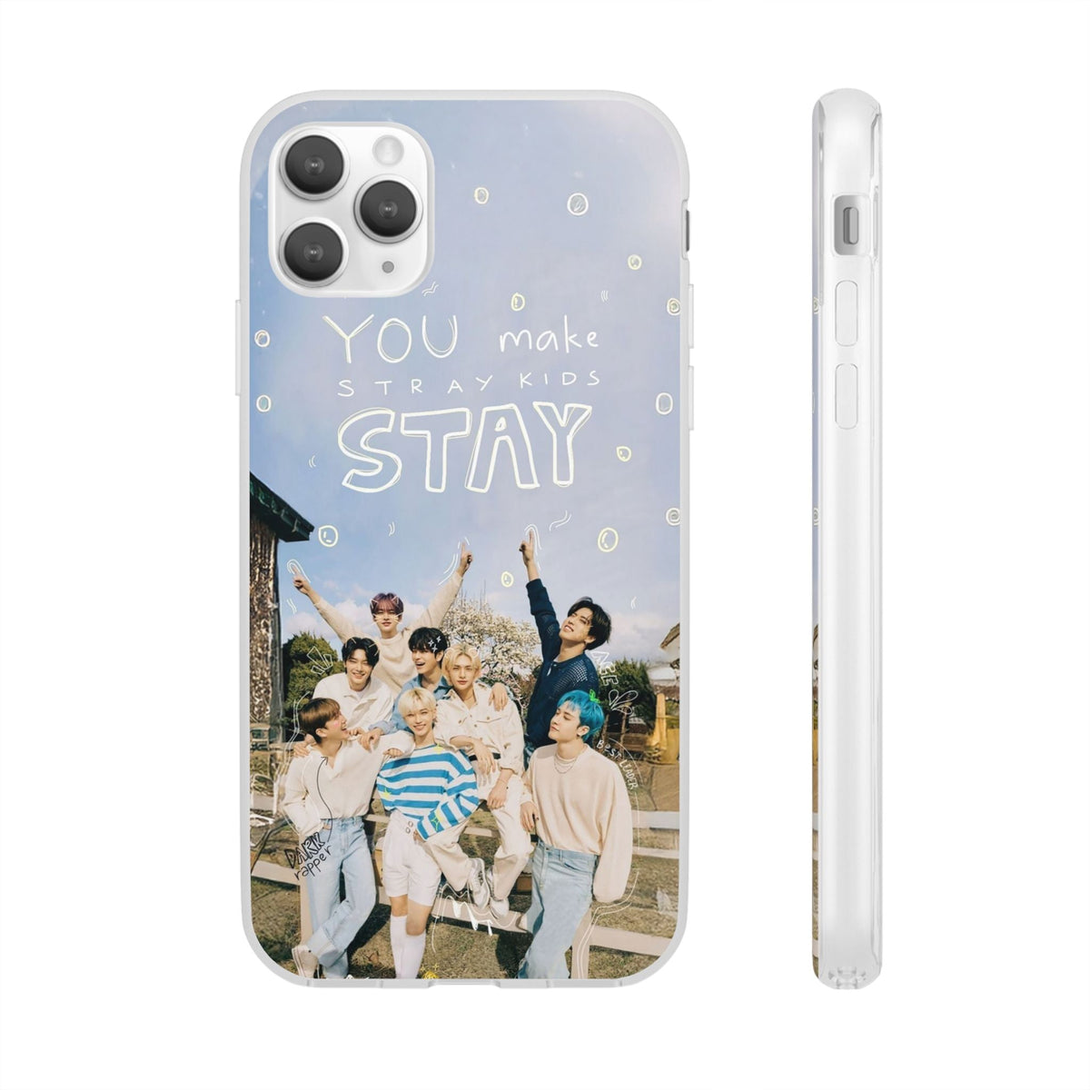 Stray Kids "You make Stray Kids Stay" Cell Phone Case - iPhone, Samsung and Custom Covers - K - Pop Phone Covers, Gifts for Fans, Stylish Cell Phone Accessories - Beyond The Shoppe