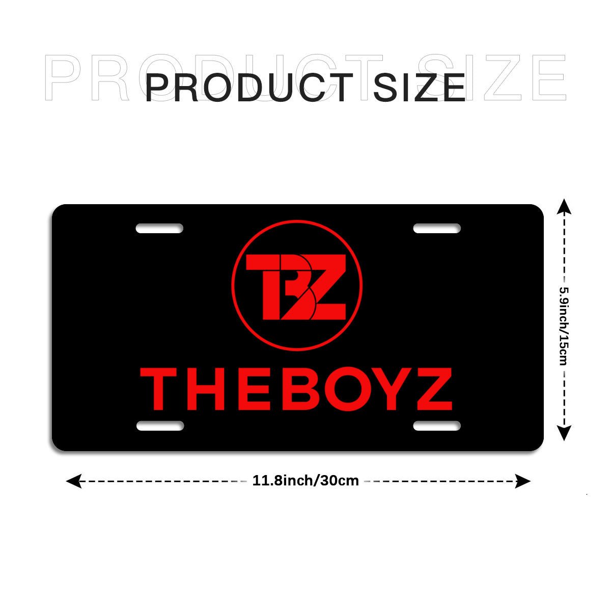 The Boys Red Logo Vanity Plate for your car - Car accessories - Beyond The Shoppe