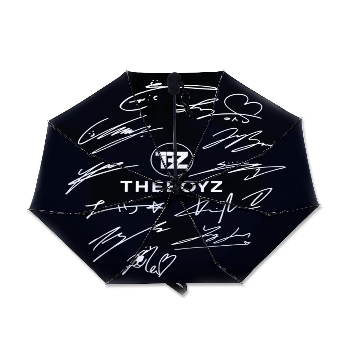 The Boyz Automatic opening umbrella featuring their Logo and Signatures - Kpop for rainy weather andprotection from weatherXT - Beyond The Shoppe