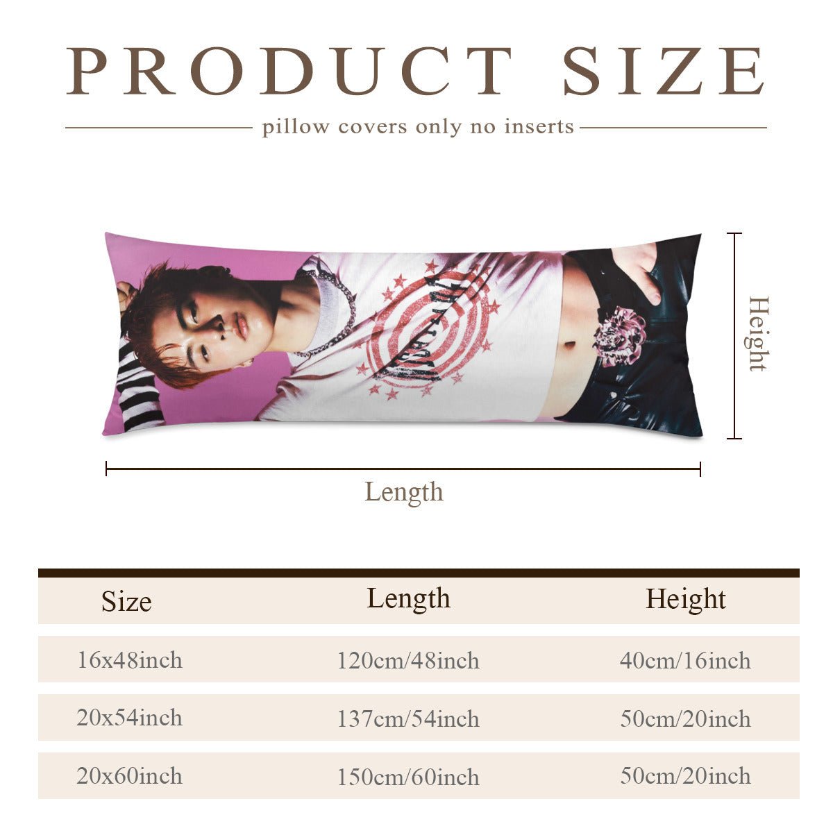The Boyz Eric Full Body Pillow Case - Double Sided Full Body Pillowcases - 3 sizes! - Beyond The Shoppe
