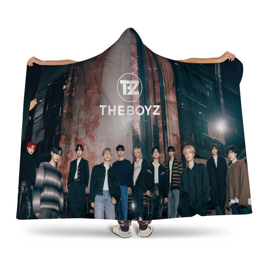 The Boyz Hooded Blanket – K-Pop Cozy Wearable Fleece Blanket - Beyond The Shoppe
