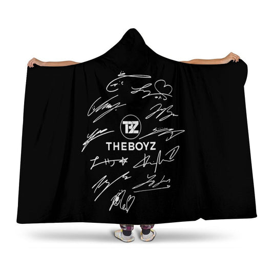 The Boyz Hooded Blanket – K-Pop Cozy Wearable Fleece Blanket - Beyond The Shoppe
