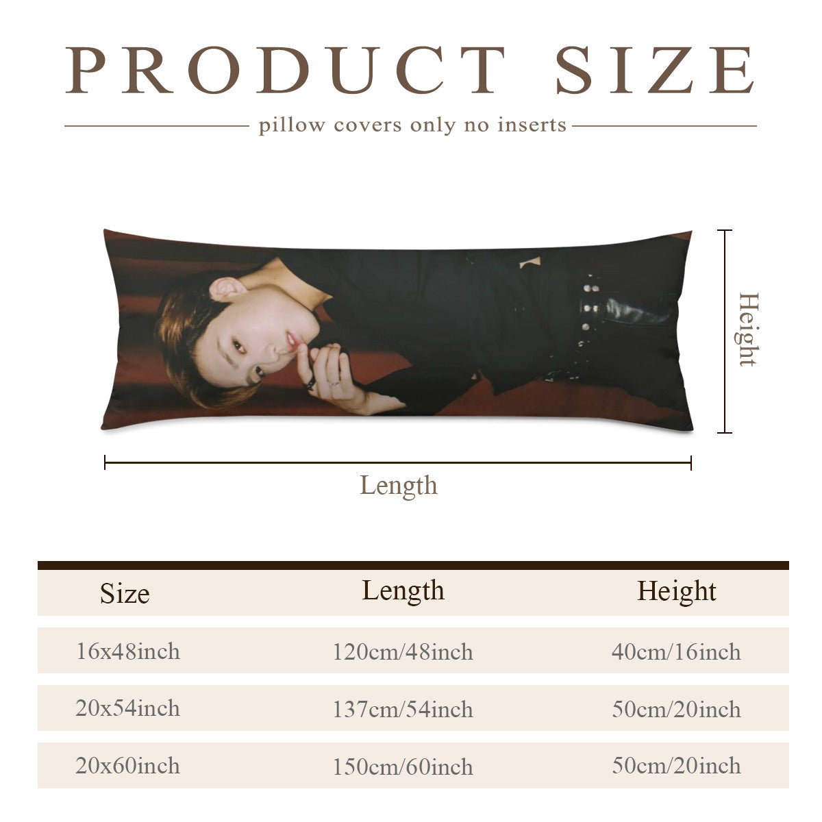 The Boyz Jacob Full Body Pillow Case - Double Sided Full Body Pillowcases - 3 sizes! - Beyond The Shoppe