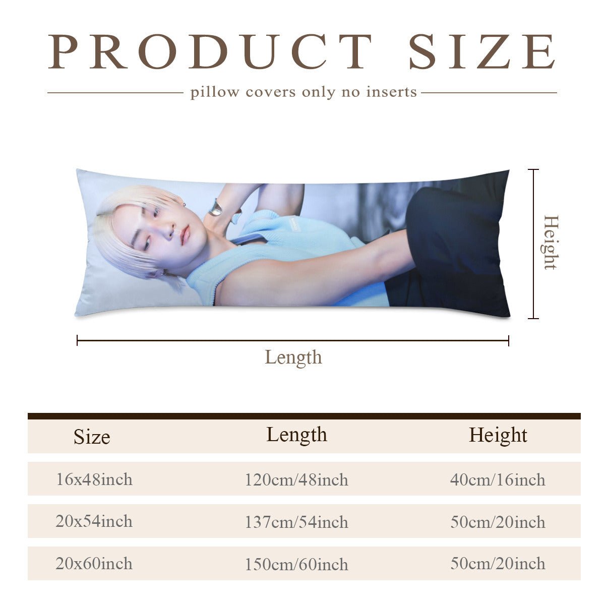 The Boyz Kevin Full Body Pillow Case - Double Sided Full Body Pillowcases - 3 sizes! - Beyond The Shoppe
