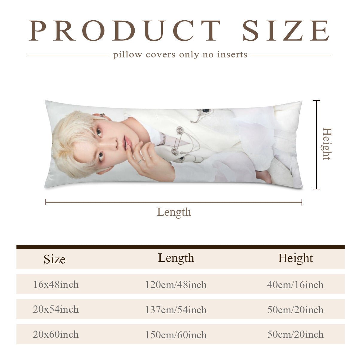 The Boyz Q Full Body Pillow Case - Double Sided Full Body Pillowcases - 3 sizes! - Beyond The Shoppe