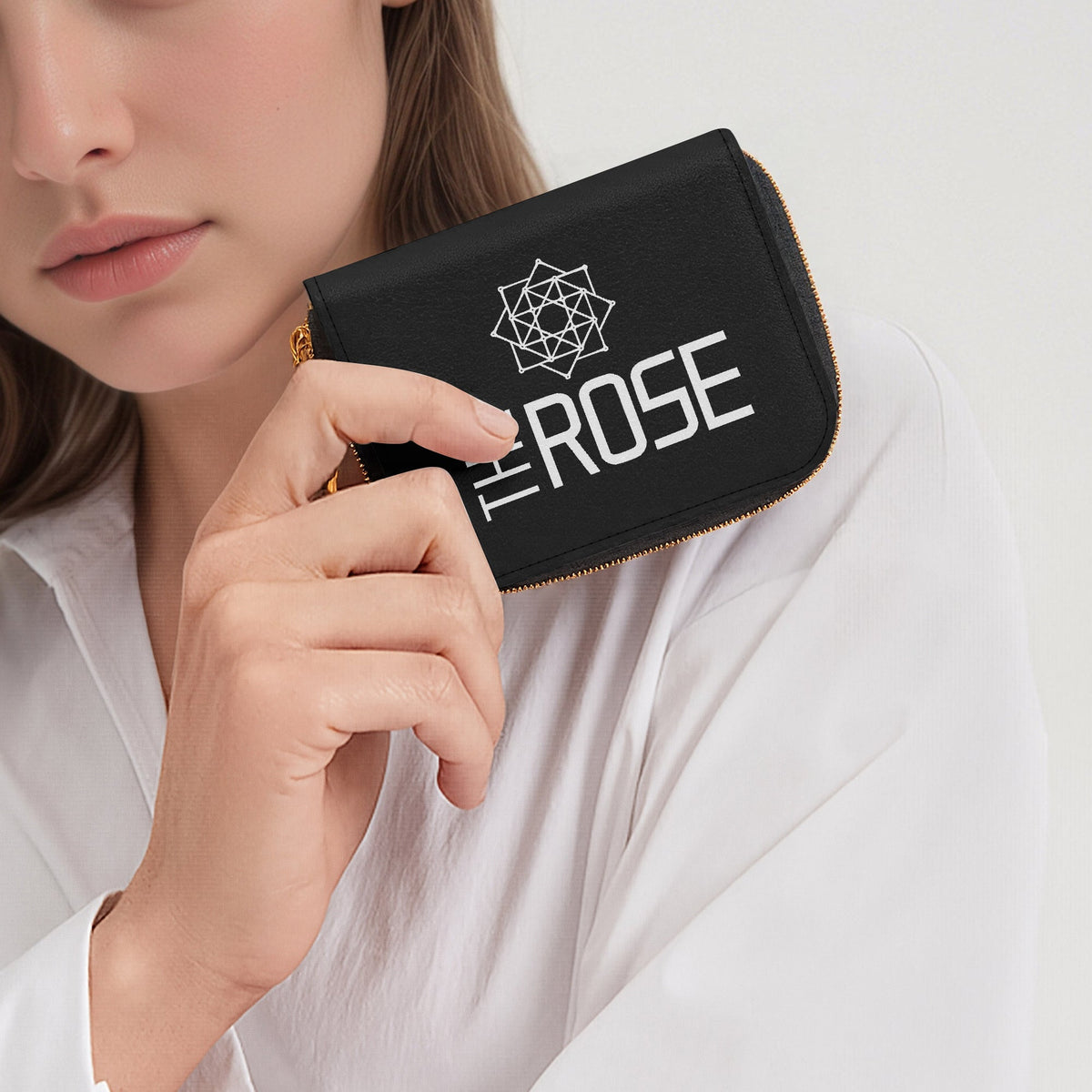 The Rose - Black Rose Bifold Zipper Wallet K - Pop Merchandise - Great gift! - Beyond The Shoppe