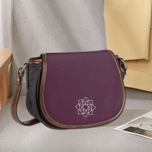 The Rose Flap Saddle Bag – Perfect Everyday Crossbody Purse - Black Rose Chic & Cute Bag - Beyond The Shoppe