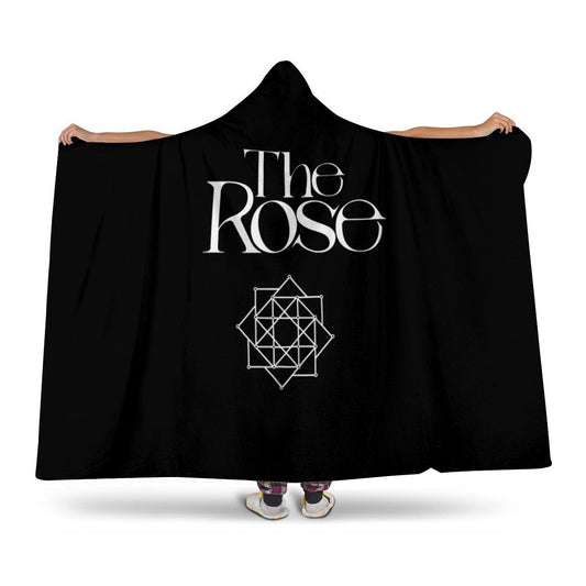 The Rose Hooded Blanket – K-Pop Cozy Wearable Fleece Blanket - Beyond The Shoppe