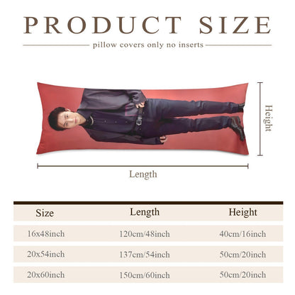 The Rose Kim Woosung Full Body Pillow Case - Double Sided with two different photos full body pillowcases - 3 sizes! Great Kpop gift idea! - Beyond The Shoppe