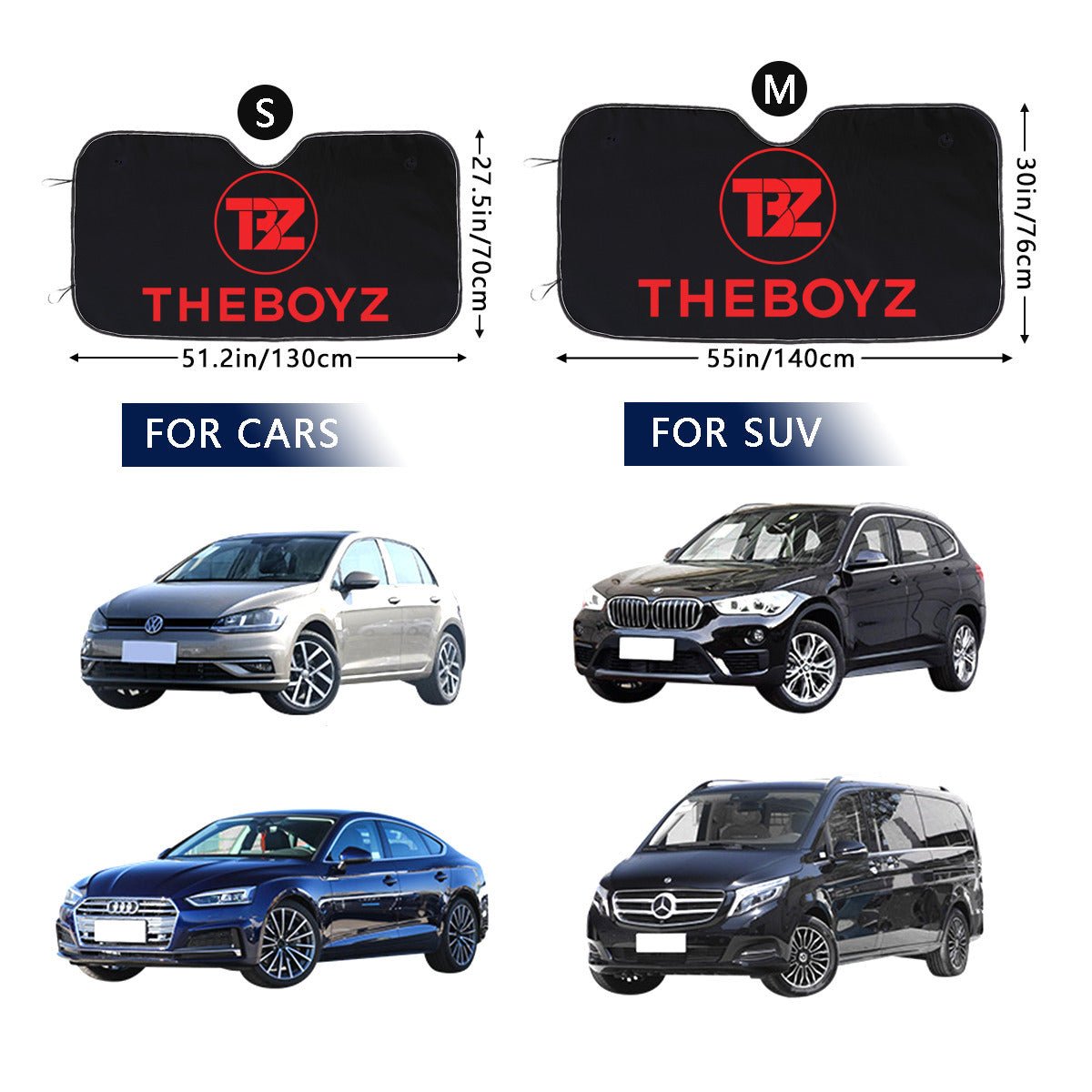 THEBOYZ Sun Shade - Windshield Cover - KPop Themed - Great gift! Car Window Shield - Windshield Protector - Beyond The Shoppe