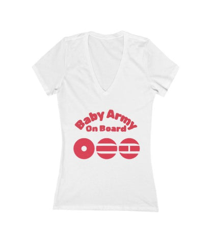 BTS Arirang Concert - Baby Army On Board Women's V‑Neck Tee — BTS Concert Fan Shirt