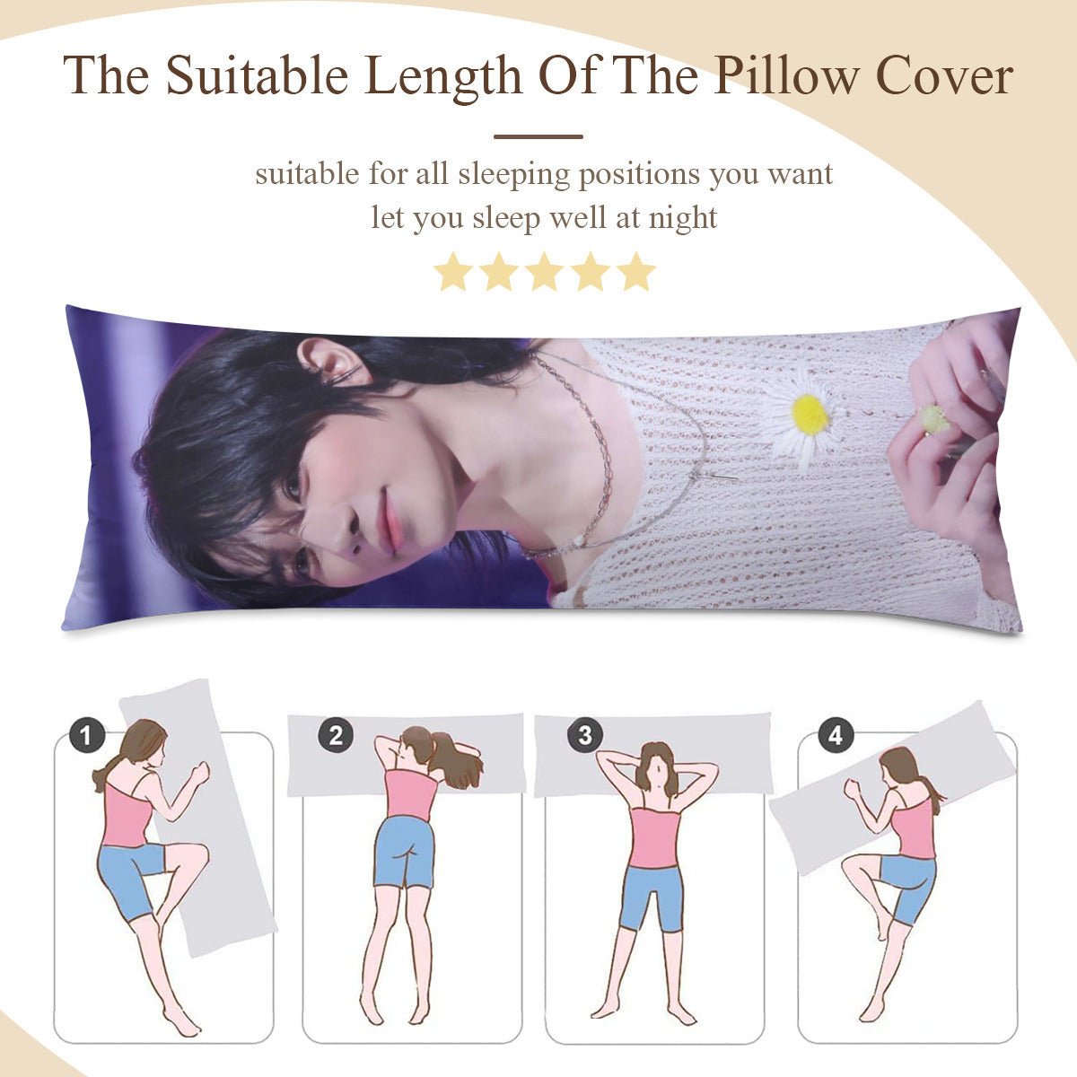 TXT Beomgyo Full Body Pillow Case - Double Sided Full Body Pillowcases - 3 sizes! - Beyond The Shoppe