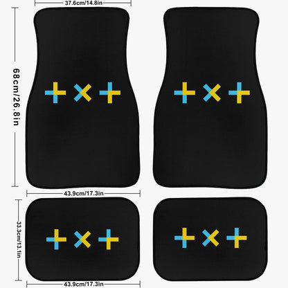 TXT Car Floor Mats - 4Pcs Car Floor Mats - Car Accessories - Kpop car mats - (Set of 4 - 2 Front & 2 Rear) - Beyond The Shoppe