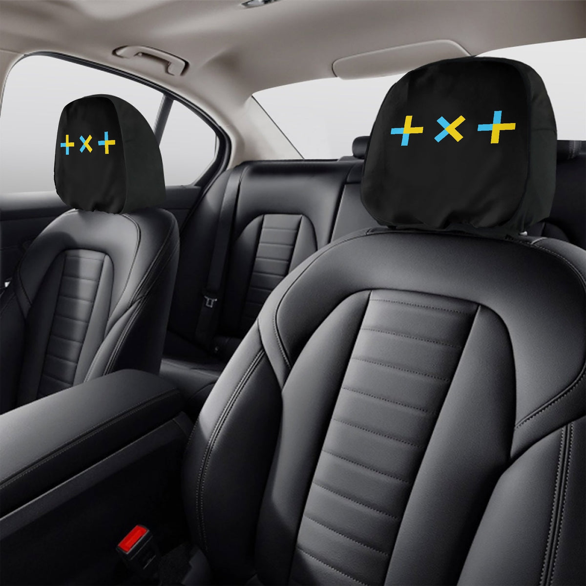 TXT Car Headrest Covers - 2Pcs - car accessories - Great KPop Gift! - Beyond The Shoppe