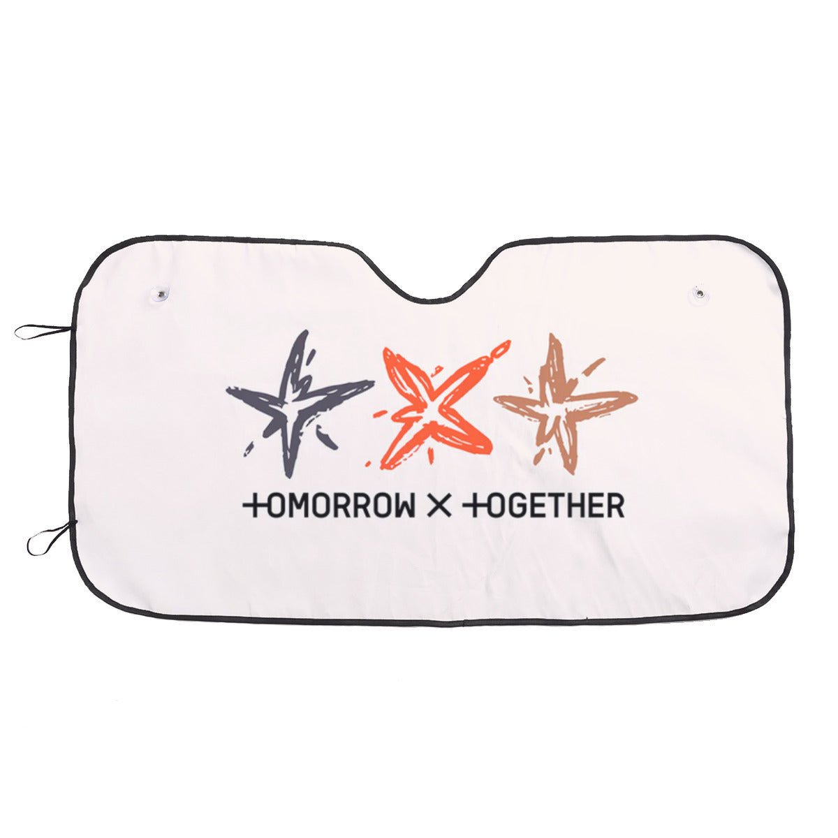 TXT Car Sun Shade - TXT Logos - Car Sun Shade - Gift for MOA Car Sunshade - K - Pop Inspired Car Accessories - Beyond The Shoppe
