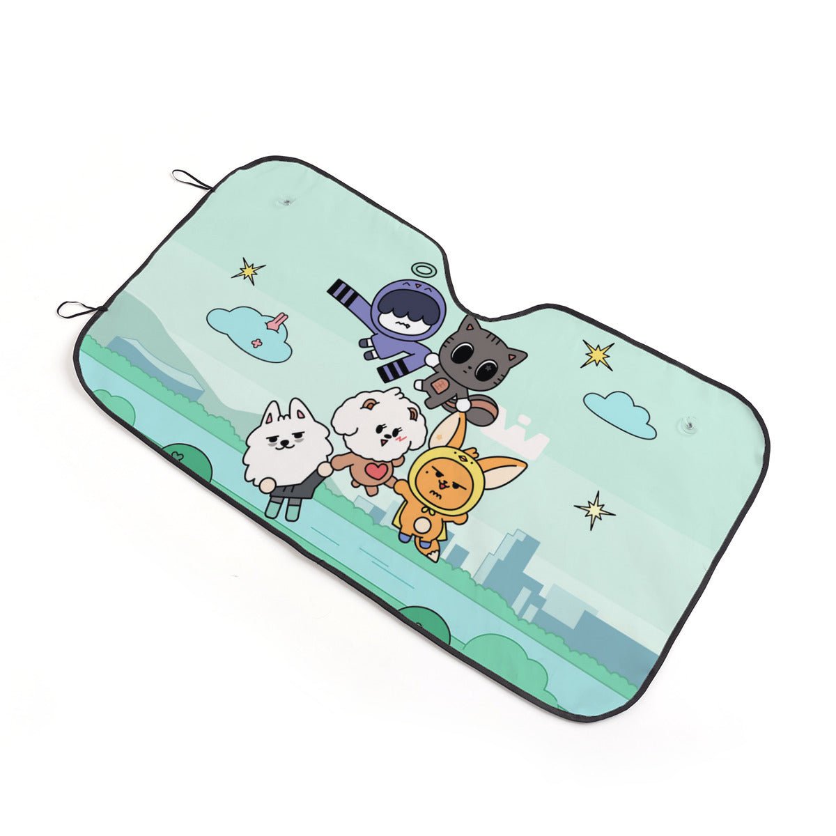 TXT Car Windshield Sun Shade - Tomorrow x Together - Car sun visor - Car sun blocker - Windshield heat shield - Auto sunshade - Sun Cover - Beyond The Shoppe