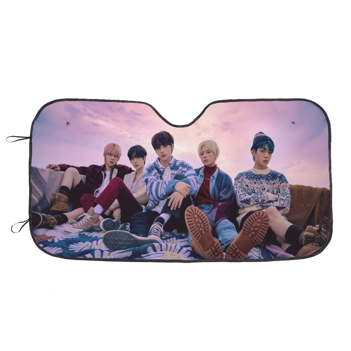 TXT Car Windshield Sun Shade - Tomorrow x Together - Windshield Sun Shade - Car sun visor - Car sun blocker - Windshield heat shield - Auto - Beyond The Shoppe