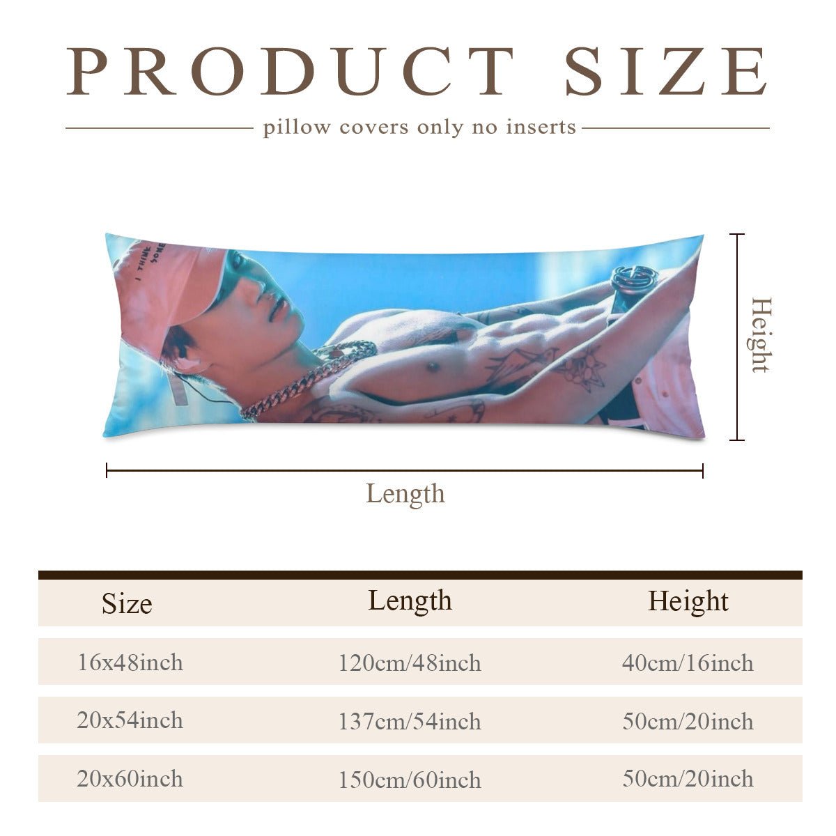 TXT Kai Full Body Pillow Case - Double Sided Full Body Pillowcases - 3 sizes! - Beyond The Shoppe