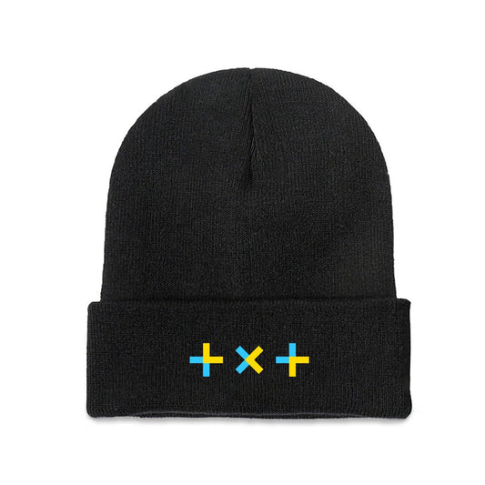 TXT Logo Beanie for Adults – Cozy Polyester Knit Hat - Stylish, Comfortable & Trendy Hat - Beyond The Shoppe